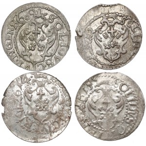 Zygmunt III Waza, Szelągi Ryga 1609-1615 - Meppena (4szt)