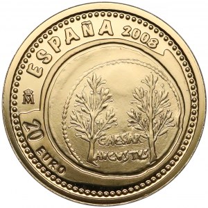 Hiszpania, 20 euro 2008 - Aureus 
