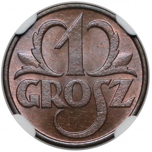 1 grosz 1931 - NGC MS66 RB