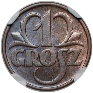 1 grosz 1935 - NGC MS65 BN