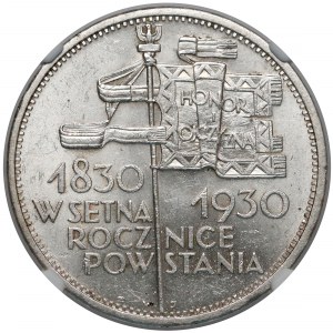 Sztandar 5 złotych 1930 - NGC MS63