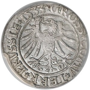 Zygmunt I Stary, Grosz Toruń 1533 - PCGS MS62