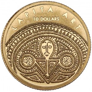 Fidżi, 10 dolarów 2008 - sztuka Lapita