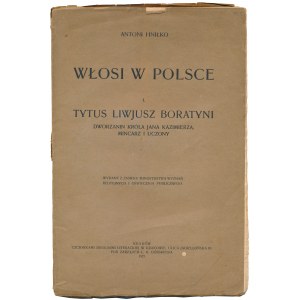 Tytus Liwjusz Boratyni, Hniłko, Kraków 1923