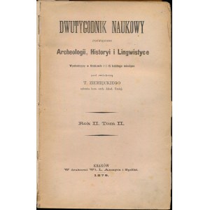 Dwutygodnik naukowy... Rok II, 1879 [liczne treści numizmatyczne]