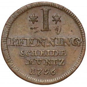 Brunszwik-Calenberg-Hannover, 1 fenig 1726
