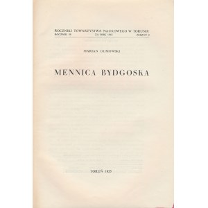 Mennica Bydgoska, Gumowski, Toruń 1955