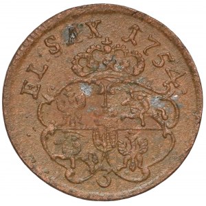 August III Sas, Grosz Grunthal 1754 - cyfra 3