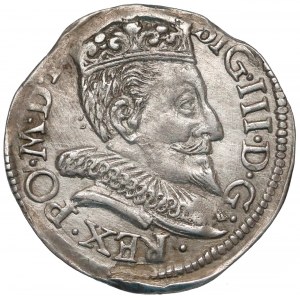 Zygmunt III Waza, Trojak Wilno 1593 - Dyla/Platina - bardzo rzadki