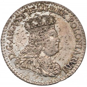 August III Sas, 1/2 szóstaka (Trojak) Lipsk 1753 - 1/2 Sz - rzadkie