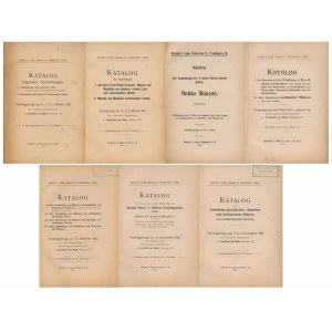 Adolph E. Cahn, 7x Auktions Katalog 1911-1913 (wspólna oprawa)