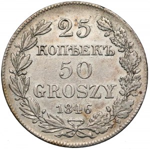 25 kopiejek = 50 groszy 1846 MW, Warszawa