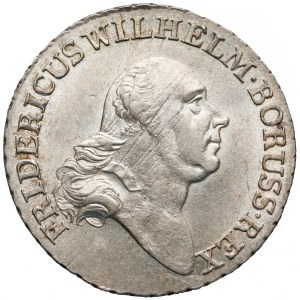 Prusy, Fryderyk Wilhelm II, 4 grosze 1796-A - piękny