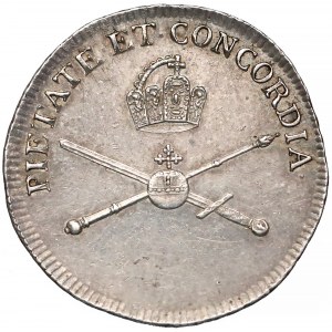 Austria, Leopold II, Żeton koronacyjny 1790 (ø21mm)