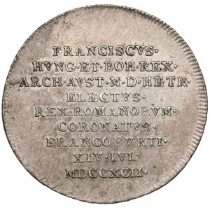 Austria, Franciszek II, Żeton koronacyjny 1792 (ø25mm)