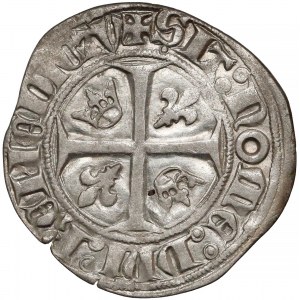 Francja, Karol VI Szalony (1380-1422), Grosz (Blanc dit Guenar)