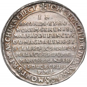 Saksonia, Talar pamiątkowy 1659 - Magdalena Sibylla