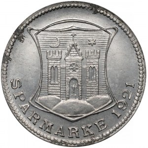 Münsterberg Schles. (Ziębice), 50 fenigów 1921 - ALUMINIUM - nienotowane