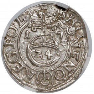 Zygmunt III Waza, Półtorak Bydgoszcz 1617 - ciekawszy - NGC MS64