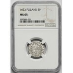 Zygmunt III Waza, Półtorak Bydgoszcz 1623 - PIĘKNY - NGC MS65