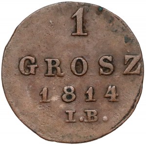Księstwo Warszawskie, 1 grosz 1814 I.B.