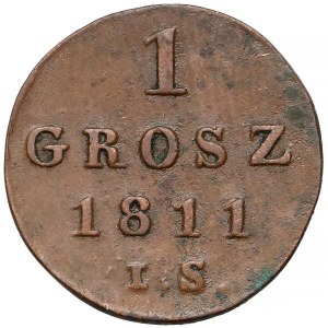 Księstwo Warszawskie, 1 grosz 1811 I.S. 