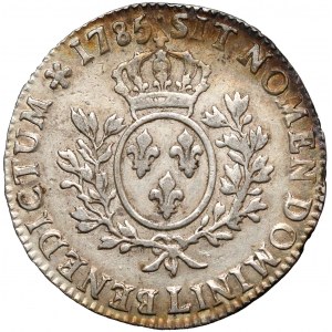 Francja, Ludwik XVI, Ecu 1785-L 