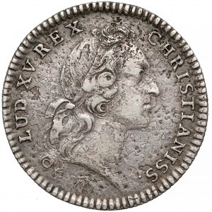 Francja, Ludwik XV, Żeton 1740 - Circum Claustra Fremunt 