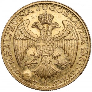 Yugoslavia, Ducat 1931 with countermark sword for Bosnia