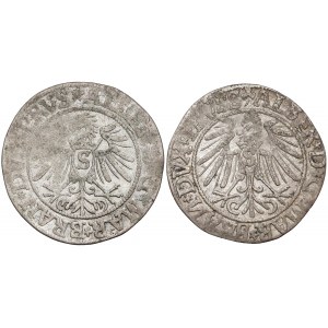 Prusy, Albrecht Hohenzollern, Grosze Królewiec 1537 i 1544 (2szt)