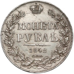 Rosja, Mikołaj I, Rubel 1842 АЧ