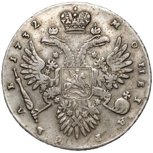 Rosja, Anna, Rubel 1732 - wąska korona