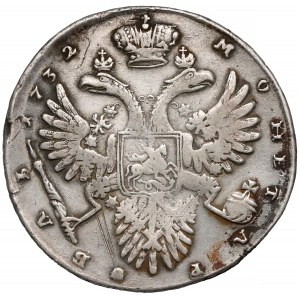 Rosja, Anna, Rubel 1732 - szeroka korona