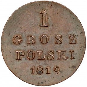 1 grosz polski 1819 IB - rzadki i piękny