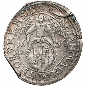 Jan II Kazimierz, Ort Toruń 1654 HIL - w płaszczu