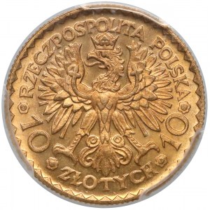 10 złotych 1925 Chrobry - PCGS MS67 (MAX)
