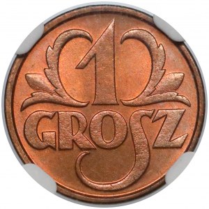 1 grosz 1932 - NGC MS67 RD (MAX)