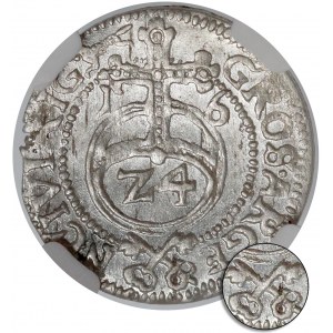 Zygmunt III Waza, Grosz (półtorak) Ryga 1616 - BEZ KRZYŻA - NGC MS62