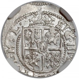 Zygmunt III Waza, Grosz (półtorak) Ryga 1616 - BEZ KRZYŻA - NGC MS62