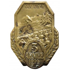 Cap badge: Defense of the 3rd Army in Carpathians 1914-15