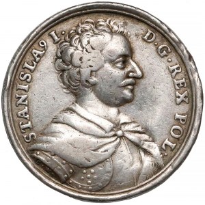 Stanisław Leszczyński, Medal traktakt ze Szwecją 1704 (Wermuth) - RZADKI 
