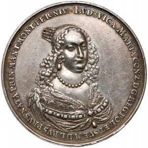 Władysław IV Waza, Medal zaślubinowy z Ludwiką Marią 1646 r. (Dadler) - B. RZADKI