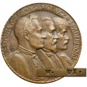 Medal BRĄZ Polonia Devastata 1915 (J. Wysocki) - RZADKOŚĆ