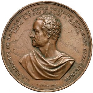 Prusy-Brandenburgia, Medal 1820, 70. roczniak urodzin Karla Augusta von Hardenberg