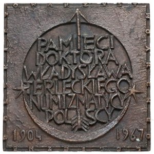 Plakieta, Pamięci Władysława Terleckiego Numizmatycy Polscy 1904-1967