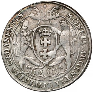 Jan II Kazimierz, Talar Gdańsk 1650 GR