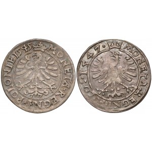 Zygmunt I Stary, Grosz Kraków 1545 i 1547 (2szt)