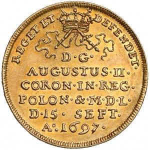August II Mocny, Dwudukat koronacyjny 1697 - PIĘKNY