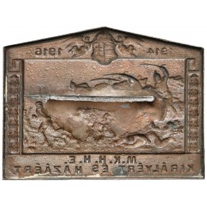 Cap badge: Honved Cavalry M.K.H.H.E. KIRÁLYÉRT ÉS HAZÁÉRT
