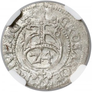 Zygmunt III Waza, Grosz (półtorak) Ryga 1616 - NGC MS62